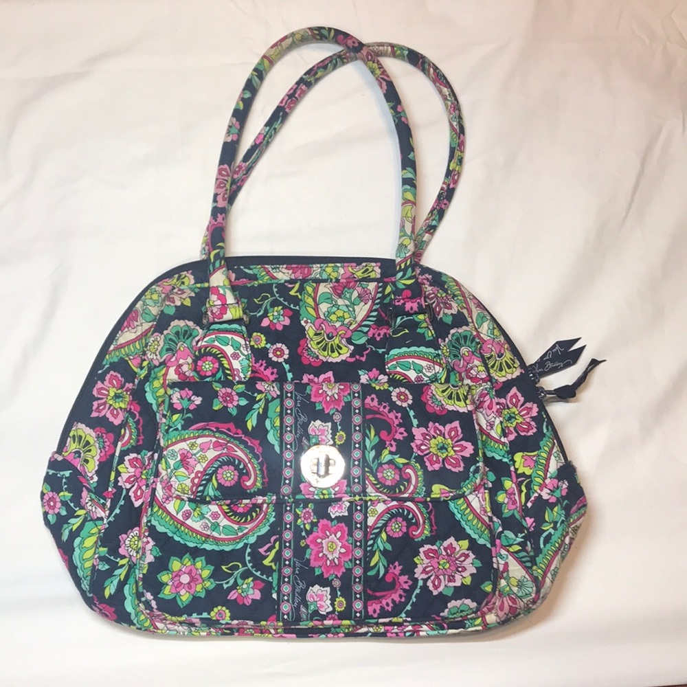 Vera Bradley Petal Paisley Turn Lock Satchel